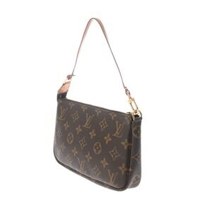 Louis Vuitton Accessoires Canvas Pochette Monogram Brown Accessory